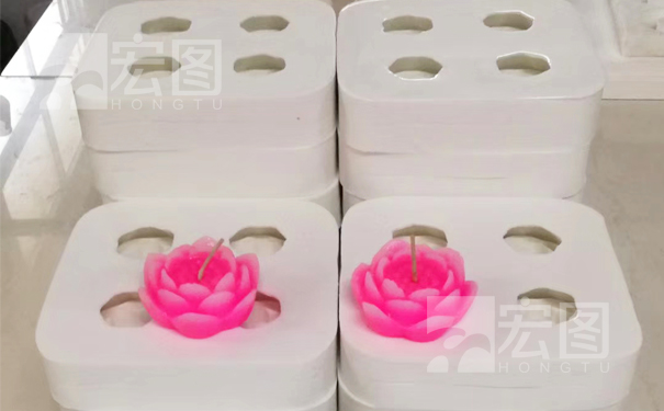 蓮花蠟燭硅膠模具實(shí)品-無(wú)錫裝飾品廠(chǎng)家